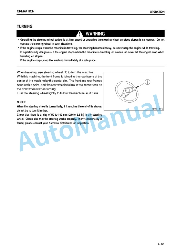 Komatsu WA150-6 Wheel Loader Operation and Maintenance Manual TEN01100-00-4