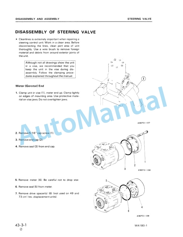 Komatsu WA180-1 Wheel Loader Shop Manual SEBMU4170105-4