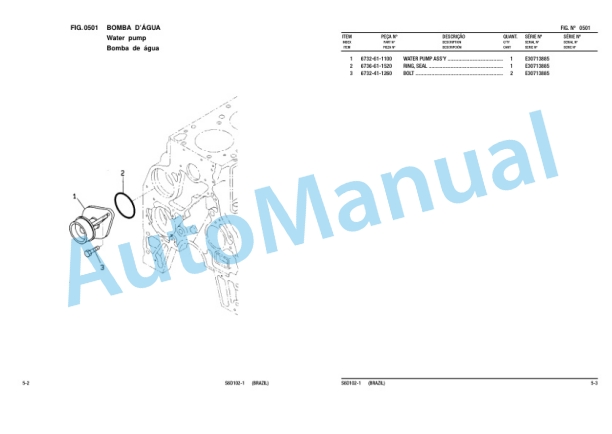 Komatsu WA180-1B Wheel Loader Parts Manual KPPB002202-2