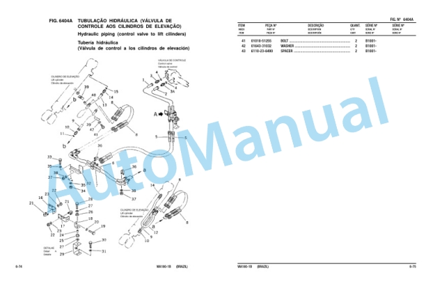 Komatsu WA180-1B Wheel Loader Parts Manual KPPB002202-5