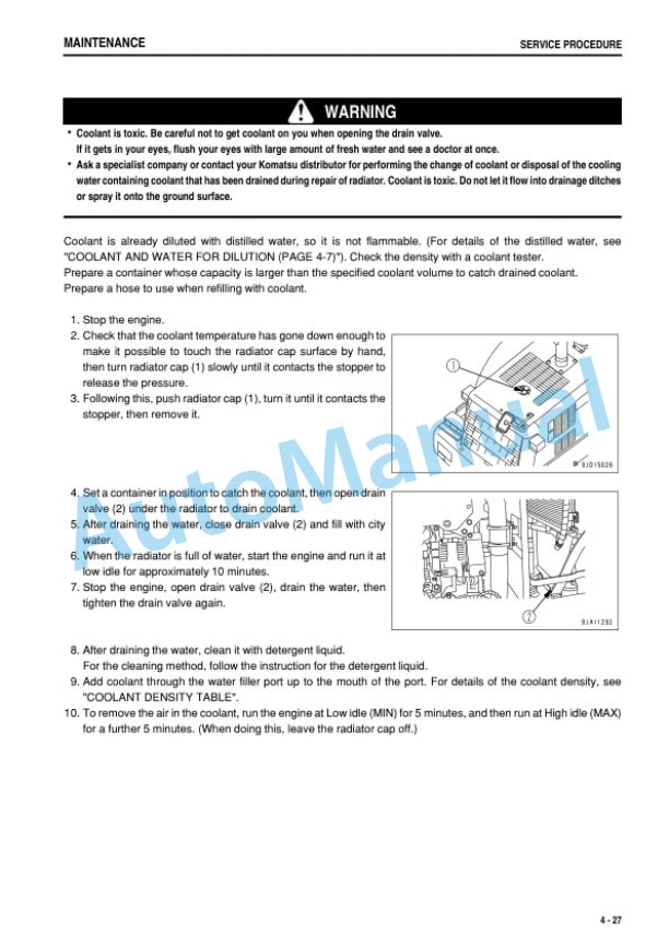 Komatsu WA200-6 Wheel Loader Operation and Maintenance Manual PEN00740-09-5