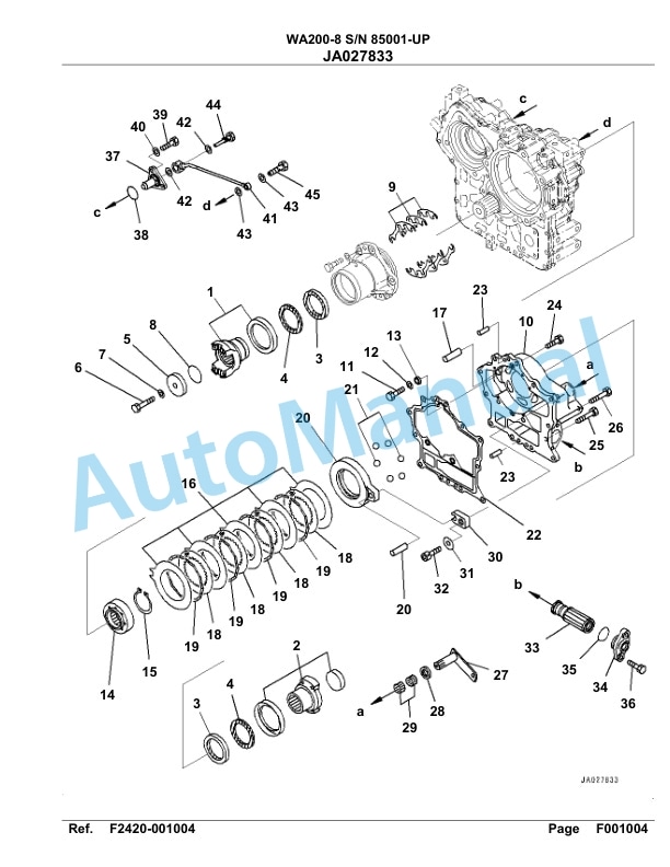 Komatsu WA200-8 Parts Manual WA00023H-2
