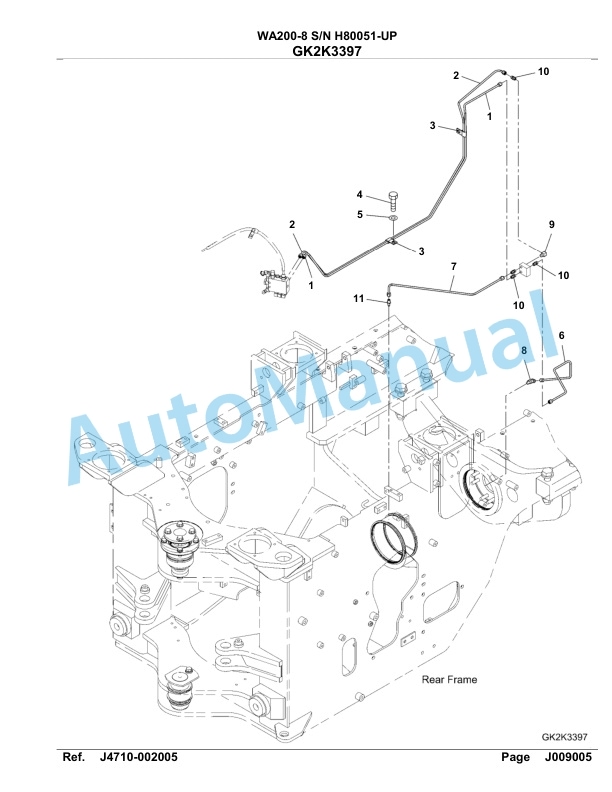 Komatsu WA200-8 Parts Manual WA00025H-4