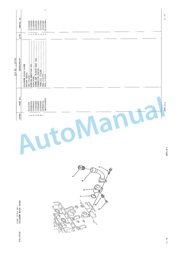 Komatsu WA250-1H Wheel Loader Parts Manual JEPB000901-2