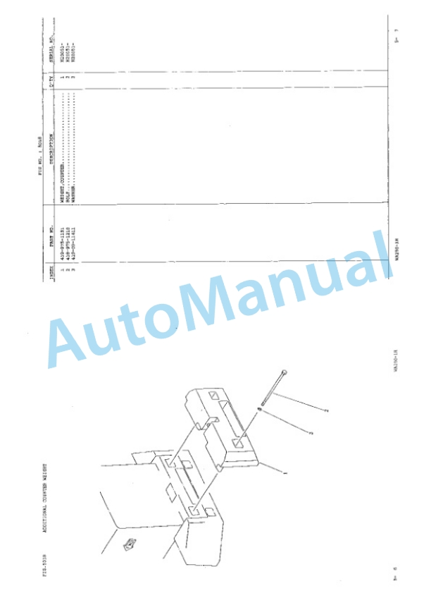 Komatsu WA250-1H Wheel Loader Parts Manual JEPB000901-4