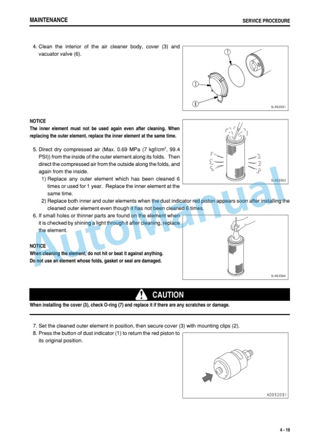 Komatsu WA250-5 Wheel Loader Operation and Maintenance Manual PEN01787-00-5
