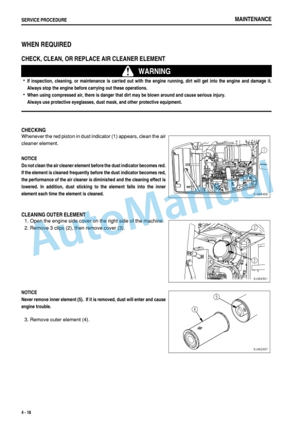 Komatsu WA250-5 Wheel Loader Operation and Maintenance Manual PEN01880-00-5