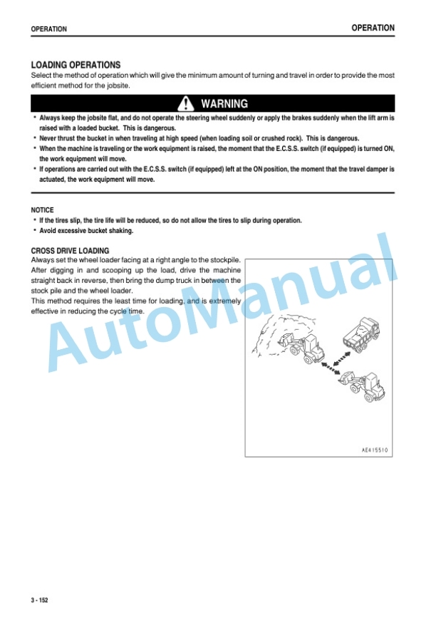 Komatsu WA250-6 Wheel Loader Operation and Maintenance Manual PEN00497-11-4