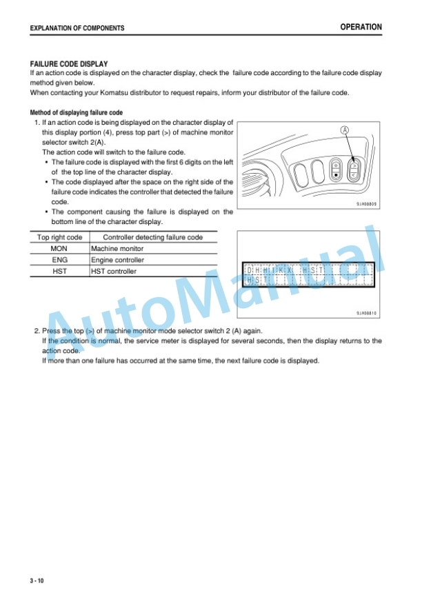 Komatsu WA250-6 Wheel Loader Operation and Maintenance Manual PEN00864-07-2