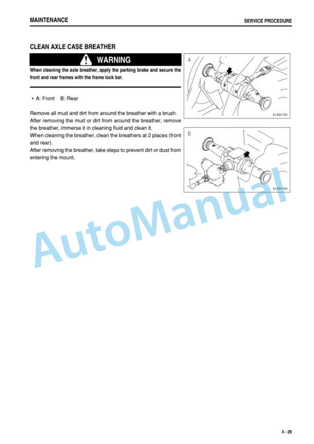 Komatsu WA250-6 Wheel Loader Operation and Maintenance Manual PEN00864-07-5