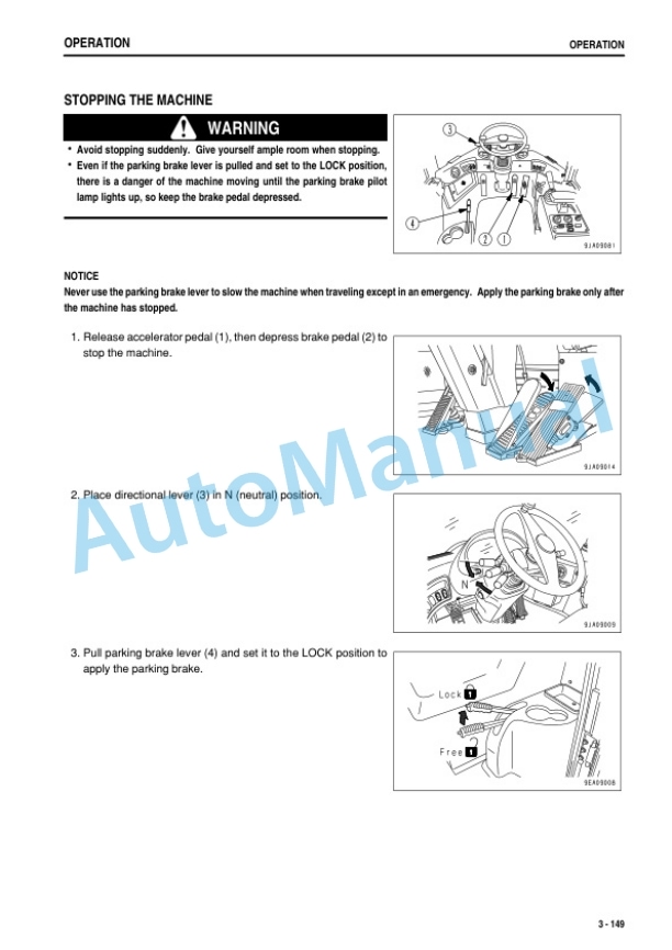 Komatsu WA250-6 Wheel Loader Operation and Maintenance Manual PEN01859-00-4