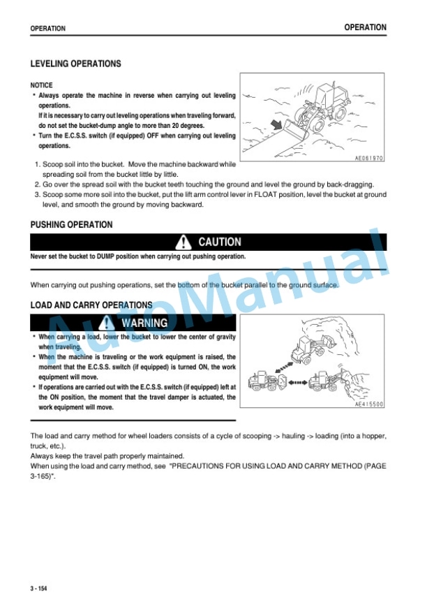 Komatsu WA250-6 Wheel Loader Operation and Maintenance Manual PEN01860-00-4