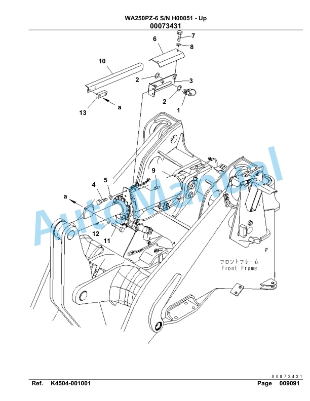 Komatsu WA250PZ-6 Parts Manual H00051-up-5
