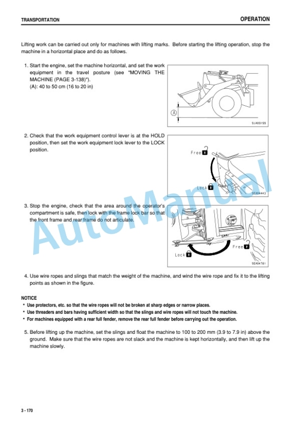 Komatsu WA250PZ-6 Wheel Loader Operation and Maintenance Manual TEN00454-09-4