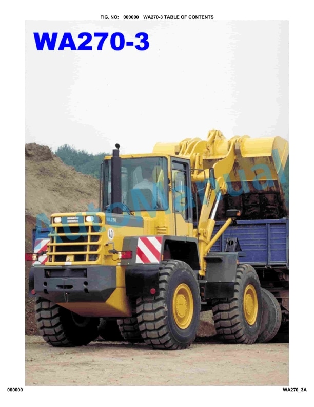 Komatsu WA270-3 Parts Manual WA270H20051