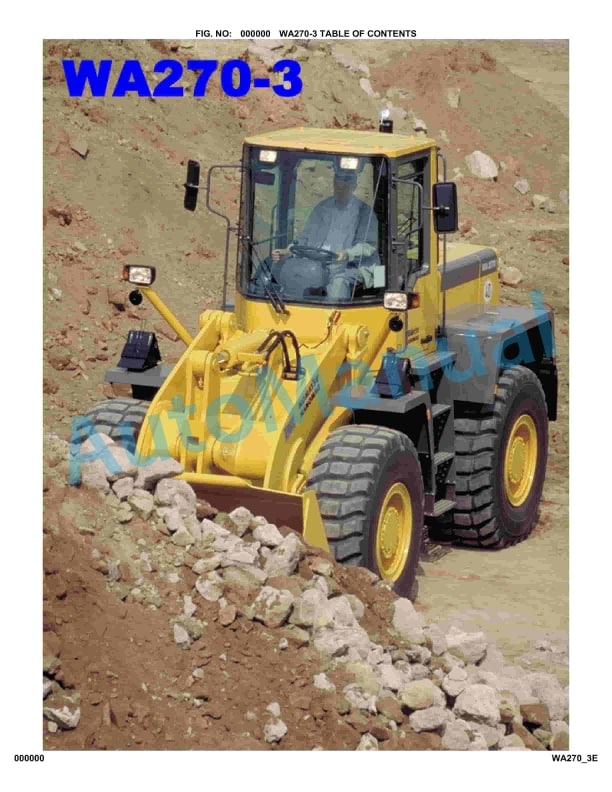 Komatsu WA270-3 Parts Manual WA270H21038
