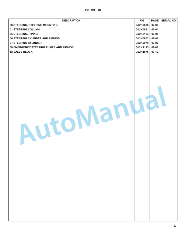 Komatsu WA270-3 Parts Manual WA270H21038-3