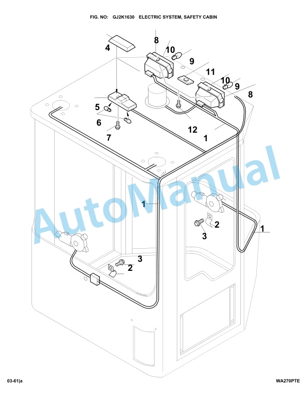 Komatsu WA270PT-3 Parts Manual WA270PTE-2
