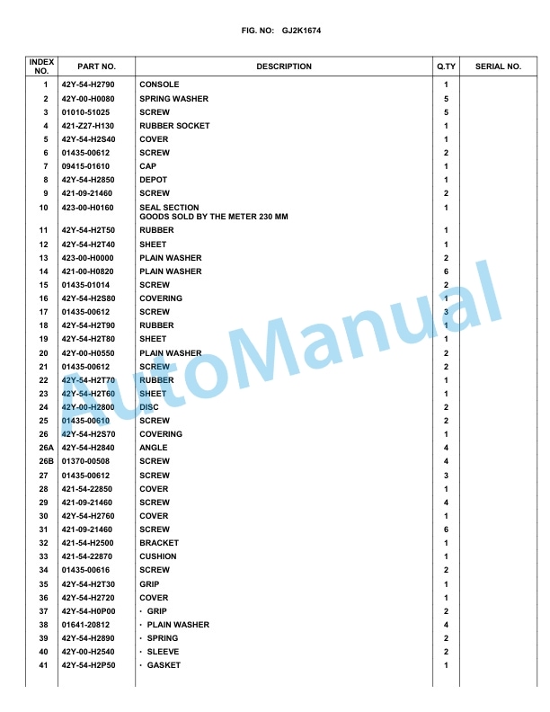 Komatsu WA270PT-3 Parts Manual WA270PTE-4
