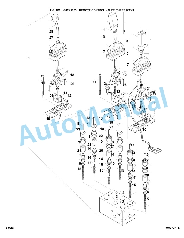 Komatsu WA270PT-3 Parts Manual WA270PTE-5