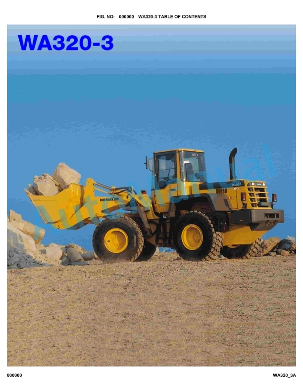 Komatsu WA320-3 Parts Manual WA320_3A