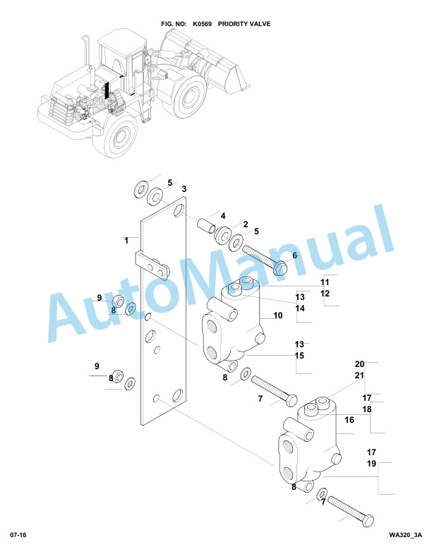Komatsu WA320-3 Parts Manual WA320_3A-3