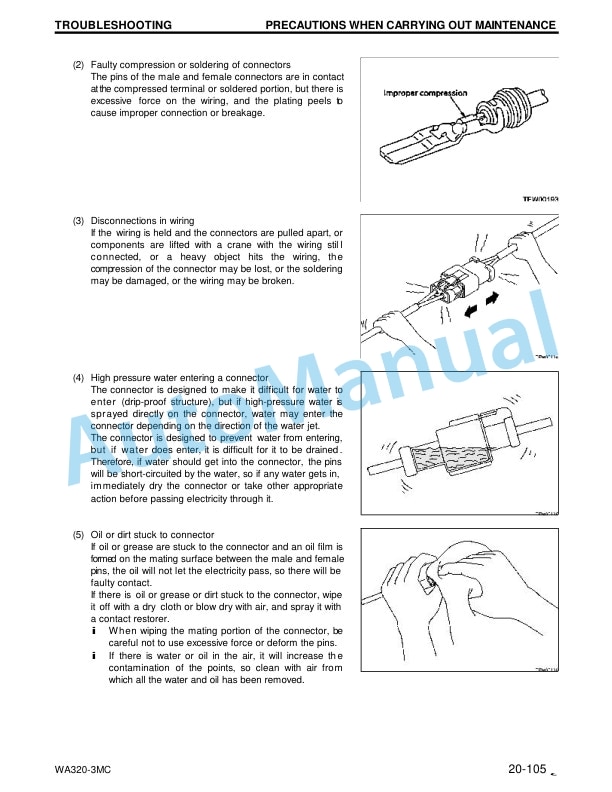 Komatsu WA320-3MC Wheel Loader Shop Manual CEBM003302-3