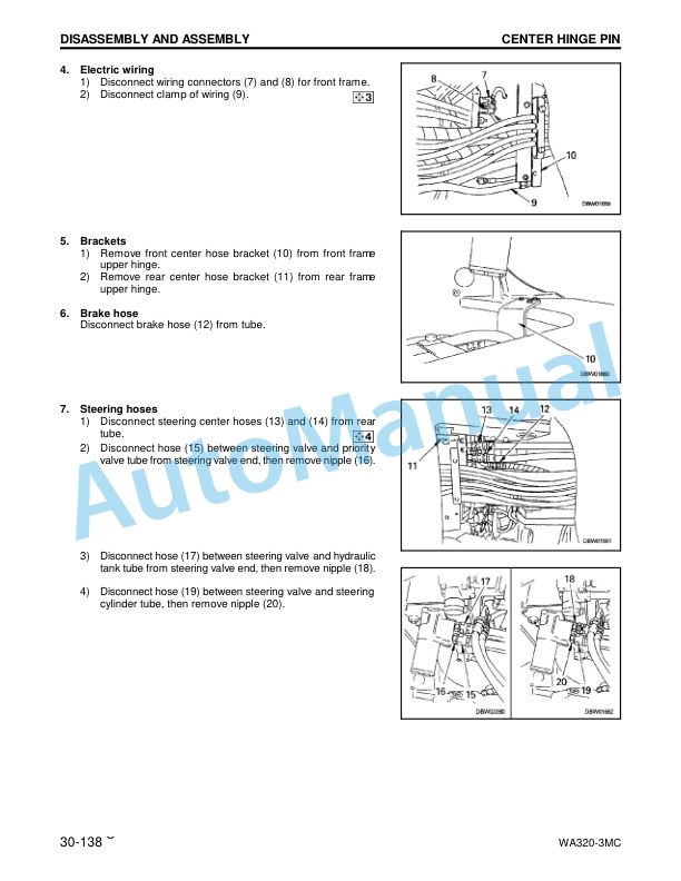 Komatsu WA320-3MC Wheel Loader Shop Manual CEBM003302-5