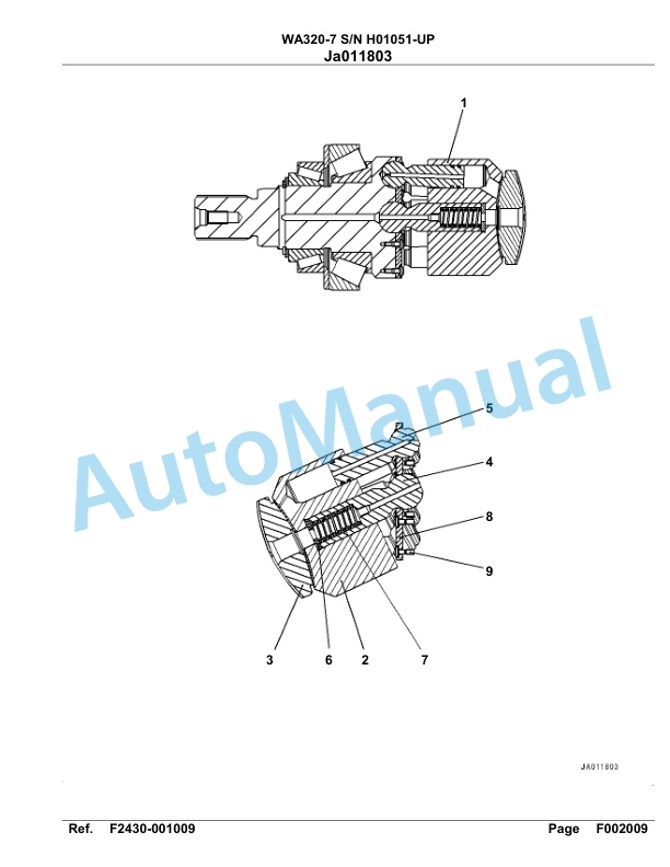 Komatsu WA320-7 Parts Manual SAA6D7FH-2