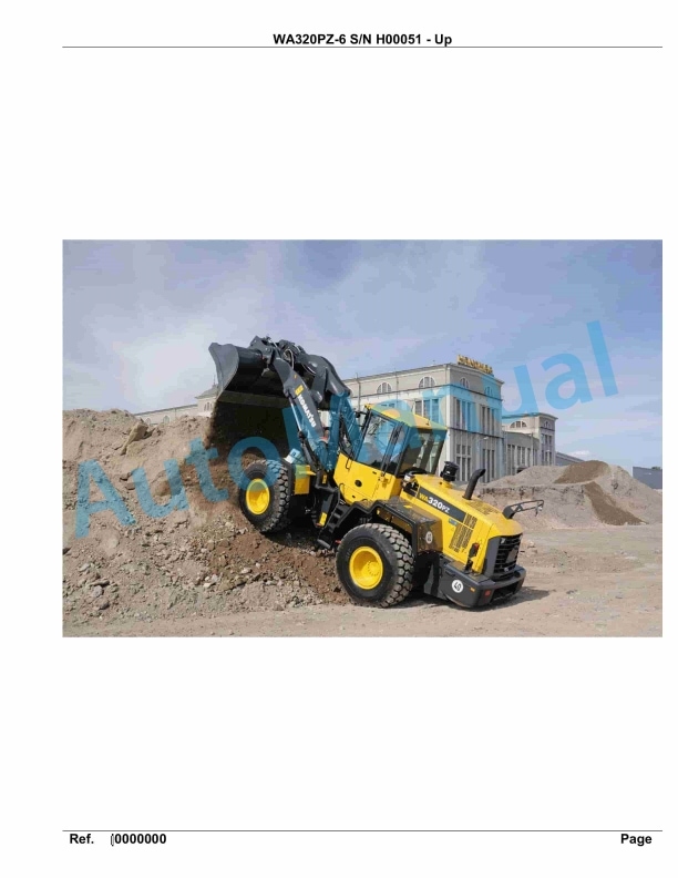 Komatsu WA320PZ-6 Parts Manual H00051-Up