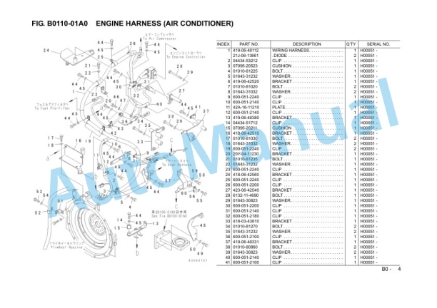 Komatsu WA320PZ-6 Wheel Loader Parts Manual VZPB1H6201-2