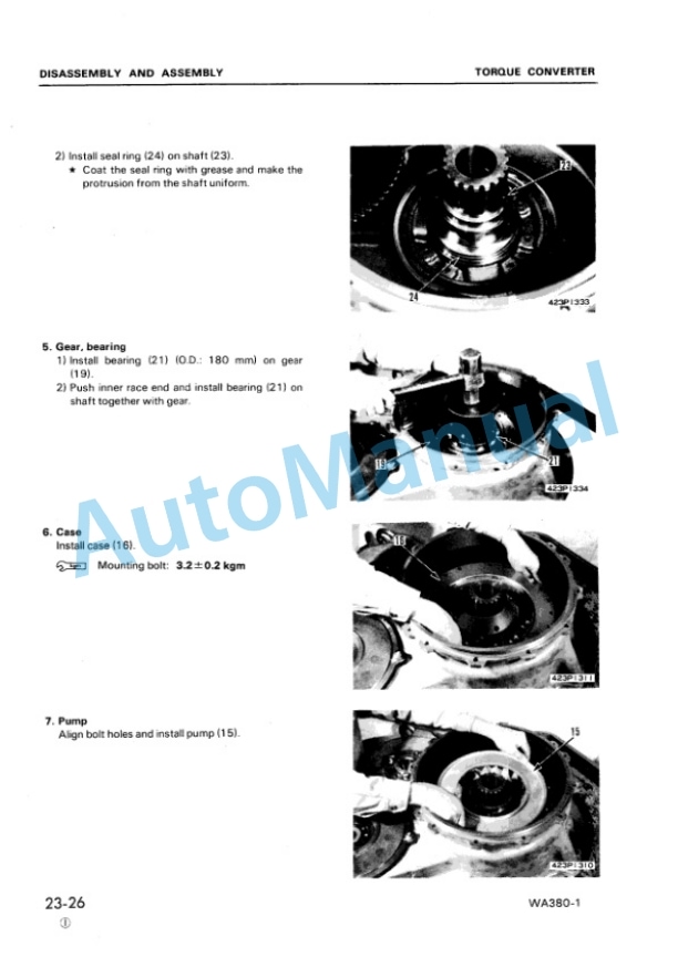 Komatsu WA380-1 Shop Manual SEBMU4230106-2