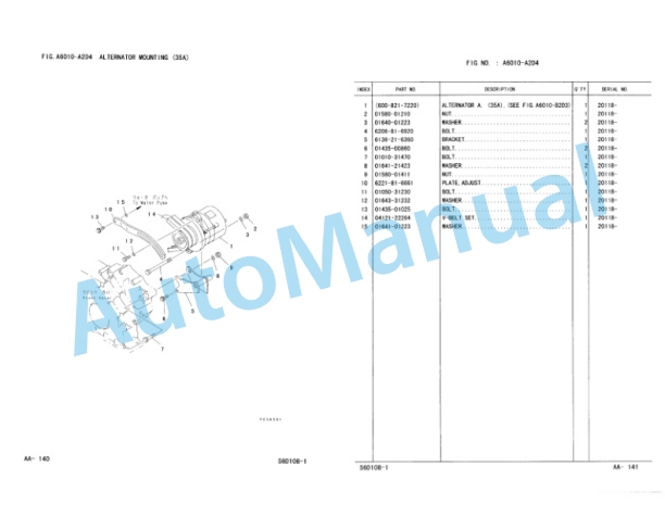 Komatsu WA380-3 Wheel Loader Parts Manual PEPB051900-2