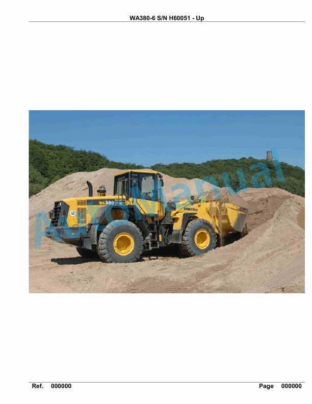 Komatsu WA380-6 Parts Manual H60051-up