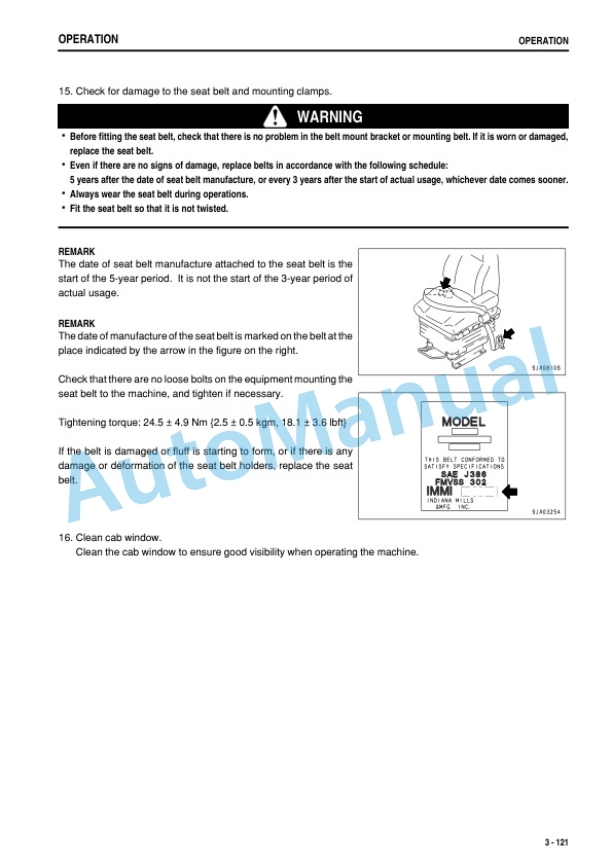 Komatsu WA380-6 Wheel Loader Operation and Maintenance Manual PEN01865-00-3