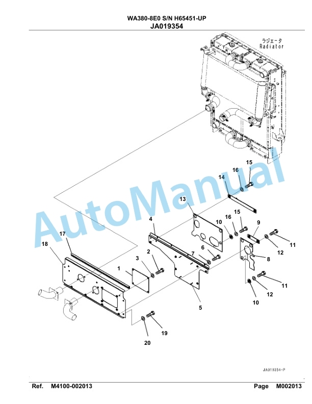 Komatsu WA380-8E0 Parts Manual WA00030H-5