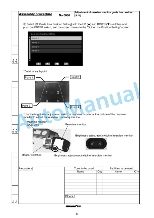 Komatsu WA380-8E0 Wheel Loader Field Assembly Manual GEN00185-00-5
