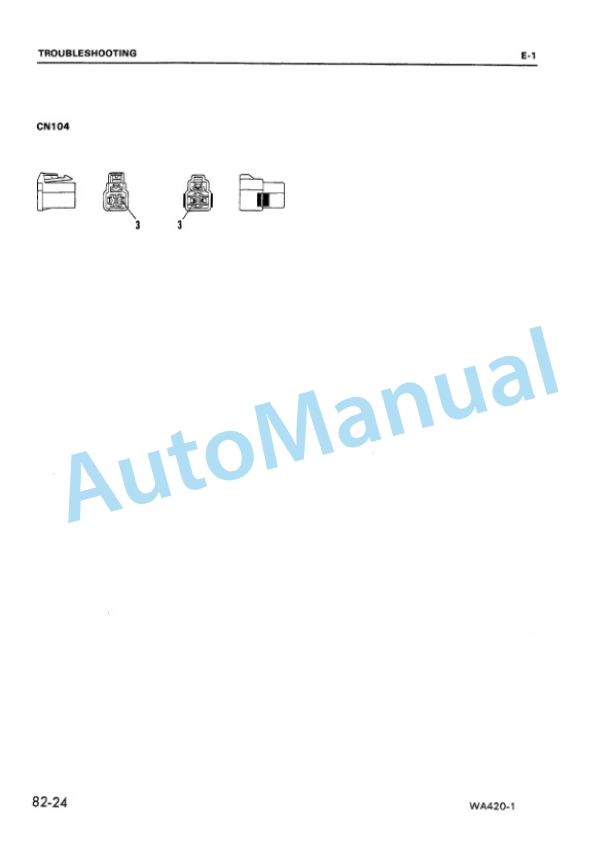 Komatsu WA420-1 Wheel Loader Shop Manual SEBMU4240106-5