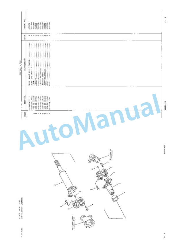 Komatsu WA420-1H Wheel Loader Parts Manual JEPB000701-3