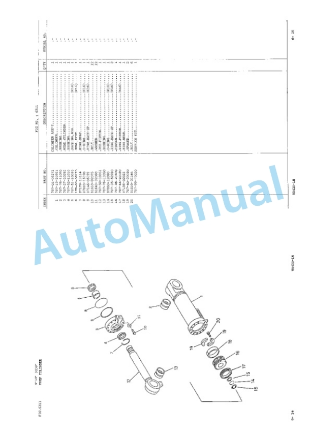 Komatsu WA420-1H Wheel Loader Parts Manual JEPB000701-5