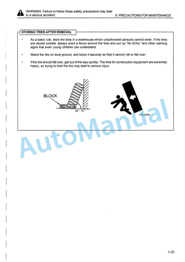 Komatsu WA420-3 Wheel Loader Operation and Maintenance Manual VEAM470100-2