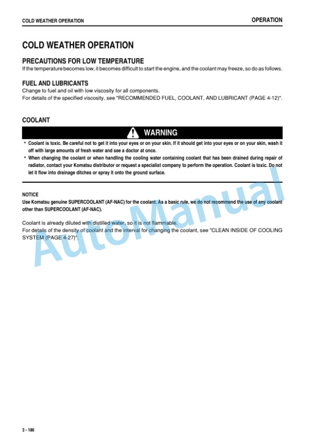 Komatsu WA430-6 Wheel Loader Operation and Maintenance Manual PEN01867-00-4