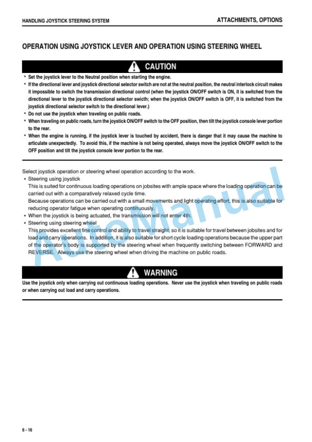 Komatsu WA430-6 Wheel Loader Operation and Maintenance Manual TEN01061-01-5
