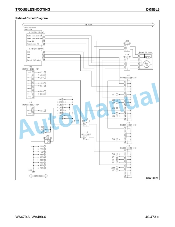 Komatsu WA470-6, WA480-6 Wheel Loader Shop Manual CEBM023002-4