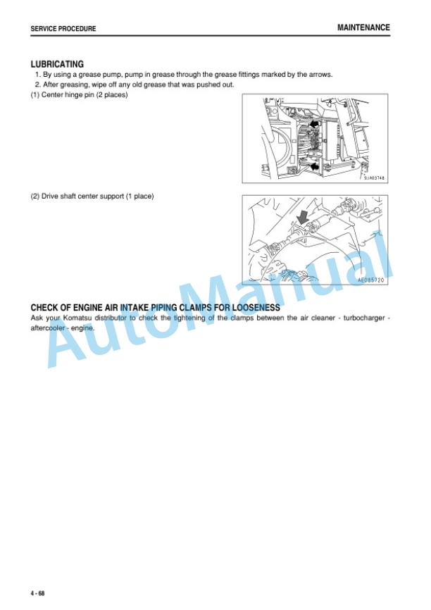 Komatsu WA470-6 Wheel Loader Operation and Maintenance Manual PEN01663-02-5