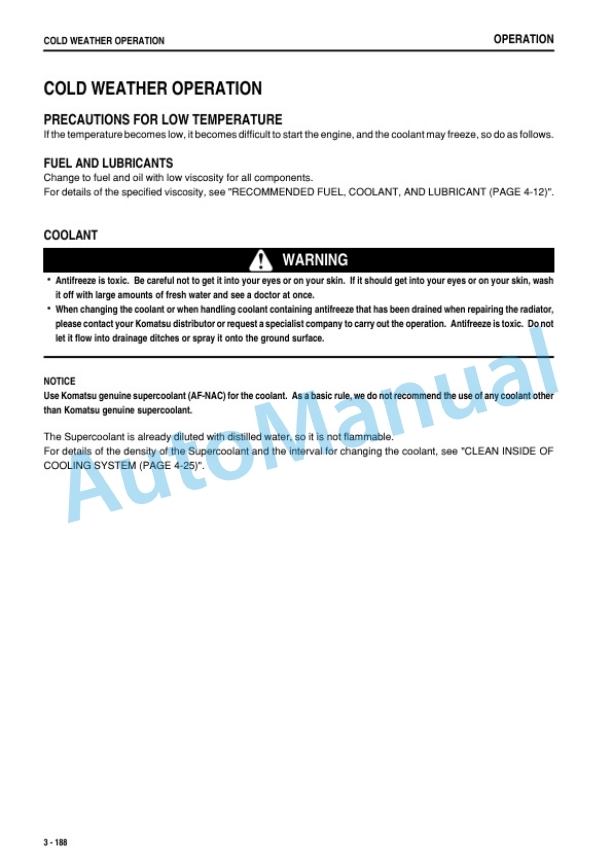 Komatsu WA470-6 Wheel Loader Operation and Maintenance Manual PEN01870-00-4