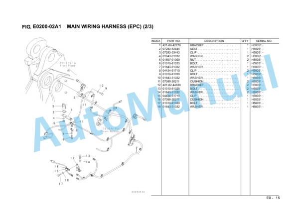 Komatsu WA470-6 Wheel Loader Parts Manual VZPB194602-2