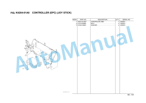 Komatsu WA470-6 Wheel Loader Parts Manual VZPB194602-4