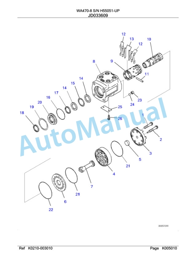 Komatsu WA470-8 Wheel Loader Parts Manual WA00006H-4