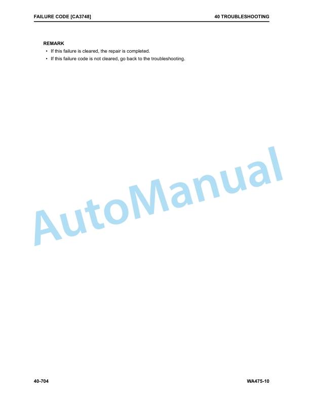 Komatsu WA475-10 Wheel Loader Shop Manual CEBM035000-3